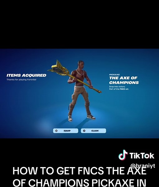 Cómo conseguir la Pickaxe Axe of Champions en Fortnite