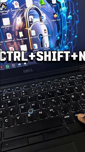 Créer un dossier sur le bureau #windows #informatique
