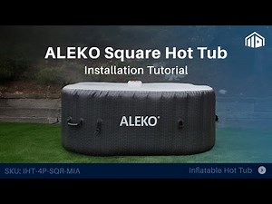 How to Assemble Square Inflatable Hot Tub with LED Lights