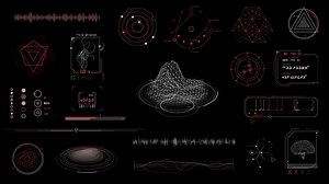 Elements for creating an alien interface on the alpha channel.