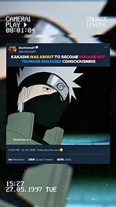 Kakashi was one step away from becoming Hokage but Tsunade woke up #anime #amv #kakashi #viralshort