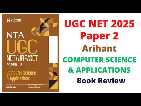 UGC NET Paper 2 for 2025 | Computer Science & Applications Arihant CSE Book Review | NTA SET JRF