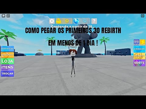 HOW TO GET YOUR FIRST 30 REBIRTH IN LESS THAN 1 DAY IN MUSCLE LEGENDS! (roblox)