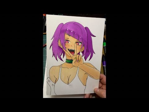 Anime Drawing LIVE 🎨 | Relaxing Anime Art Stream + Alcohol Markers (Full Process)