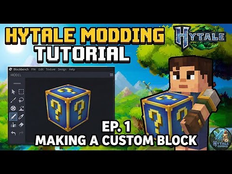 Hytale Blockbench Model Making Tutorial (Ep. 1 Making a Custom Block)