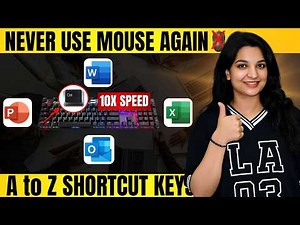 Master MS Office Shortcut Keys | Word, Excel, PowerPoint, Outlook & OneNote | Speed 10x Faster 🚀