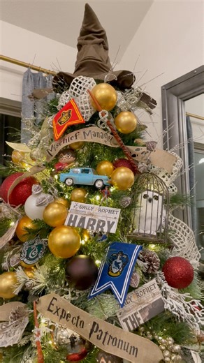 27K views · 464 reactions | Where are my Harry Potter fans? How did I do on this tree? | AB's Holiday Decor | Facebook
