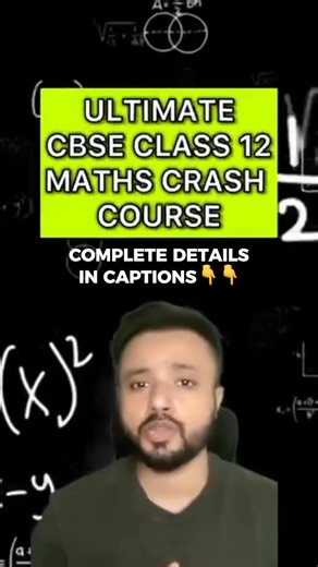 Ankit Kumar on Instagram: "CRASH COURSE DETAILS⤵️ 🎯 Ready to Score 95+ in CBSE Class 12 Math? 💡 Join my Ultimate CBSE Class 12 Math Crash Course designed to help you master every chapter and ace your board exams with confidence! 📅 Course Details: 🔥 Starts From: 07/01/2026 (Wednesday) 🕒 Timing: Monday- Friday | 3 PM - 4 PM 💻 Format: 100% Online 🧑‍🏫 Platform: Zoom 🎥Recording : Available 📘 What You’ll Get: ✅Dedicated Telegram Group ✅ Get expert guidance ✅ Daily 1-Hour Focused Live Classes