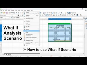 How to use Scenarios in LibreOffice #WhatIfAnalysis #DataAnalysis #ScenarioPlanning