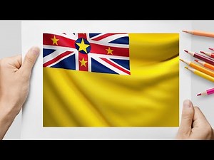 How To Draw Niue Flag - Easy Drawings and Coloring for Beginners