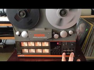 Fostex A-8 LR 8 Track reel-to-reel 1/4" tape multitrack recorder w/case +4 tapes Working!