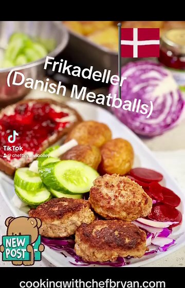 Chef Bryan Woolley's Frikadeller recipe is your ticket to Danish culinary bliss. These delectable meatballs are a harmony of flavors that will make your taste buds dance. Try them today and bring a taste of Denmark to your own kitchen. #DanishCuisine, #MeatballRecipe, #ChefBryan, #DeliciousDinners, #FoodieDelights, #CookingMagic, #SavoryMeals, #FrikadellerLove, #TastyTreats, #FamilyFavorites | Chef Bryan