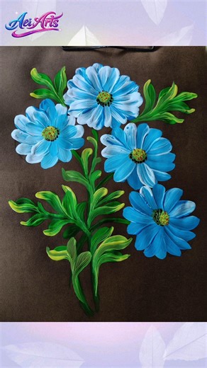 Amazing Flower Art Tutorial 🌺| Easy DIY Flower Design | Satisfying Art Video | #art #viral #flowers