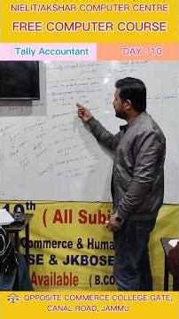 Day 10 Highlights ✨ Computer + Tally = Career Growth 📈