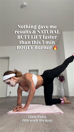 3 minutes. Natural booty lift. Insane burn. 🍑🔥