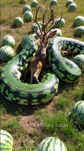 giant python swallows deer