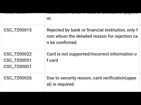 How to solve aliexpress error CSC_7200022\\purchase Error/Payment fail