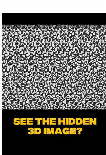 See the hidden 3D image? #3DStereogram #MagicEye #HiddenImage #OpticalIllusion #SeeIn3D