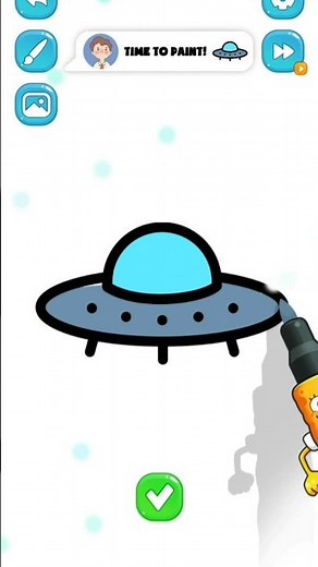 Ufo 🛸 👽 👾 cartoon drawing for alien 👽 #shorts