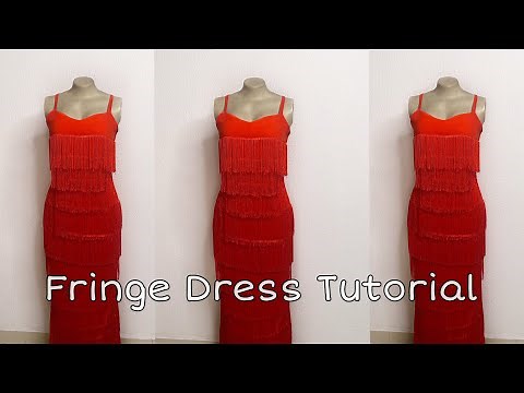 Fringe dress tutorial | how to make a layered fringe dress |