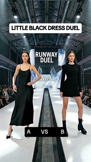 Little Black Dress Face Off 🔥 Classic vs Bold #shorts #outfitcomparison #fashion