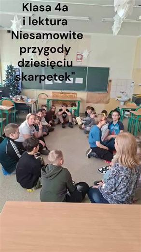 Klasa 4a realizuje projekt "Książka z klasą" z lekturą "Niesamowite przygody dziesięciu skarpetek". #nprcz | Szkoła Podstawowa nr 10 w Gnieźnie