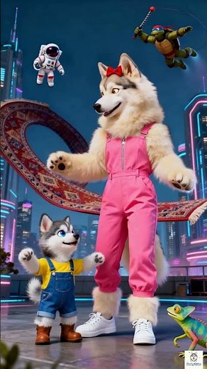 Mama Husky's Magic City Adventure! 🐾✨