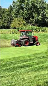 What Does A Lawn Core Plug Aerator Do? #lawn #lawncare #aeration #landscaping #tractor