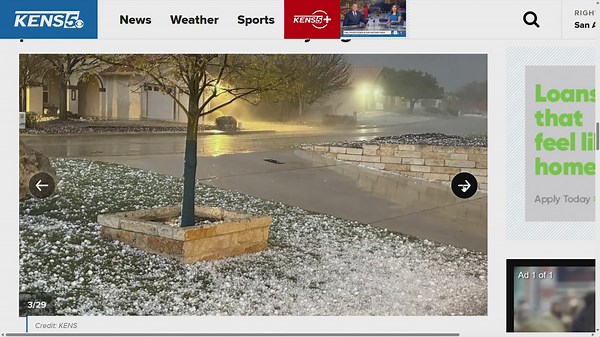 Sunday night storms bring large hail to Kerrville, long-awaited rain to SA
