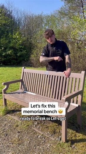 Restoring a Memorial Bench in Glasgow