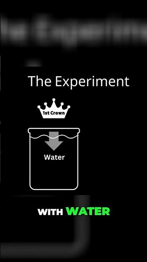 Archimedes Discovers Crown Volume with Water Displacement!