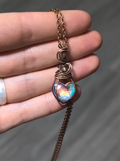 Hurry before the new jewelry pieces are gone! Etsy link in profile. all new copper wire wrapped pendants and earrings. #jewelry