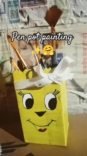 pen pot painting 🎨🖌️✨ #painting