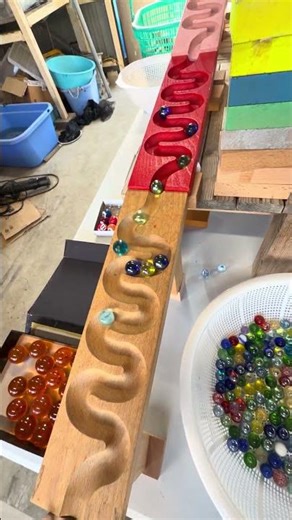 Marble Run ⭐ A wonderfully relaxing ASMR course with HABA slopes②