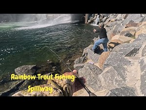 Huntington lake Spillway Trout Fishing.