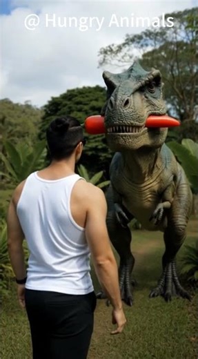 What Happens When T-Rex Eats Spicy Chili 🦖🌶️ #dinosaur #challenge #shorts