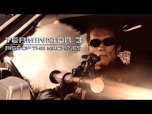Terminator 3 La Rebelión de las Máquinas - Persecución en Cementerio (Español Latino)
