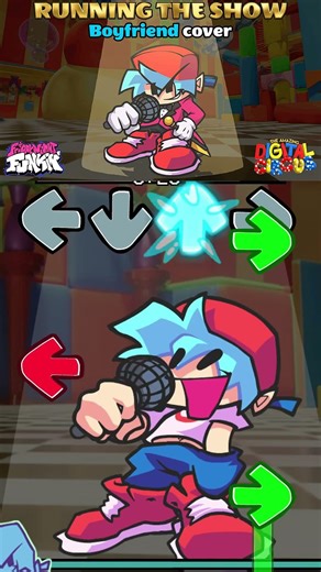 FNF TADC: Running the Show but Boyfriend Sings It (Cover) // Digital Circus #shortvideo #shorts