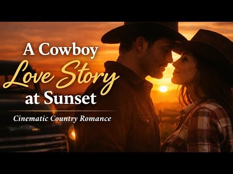 A Cowboy Love Story at Sunset | Cinematic Country Romance - Banjo Western Music