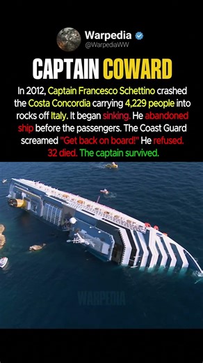 The Costa Concordia Disaster #shorts