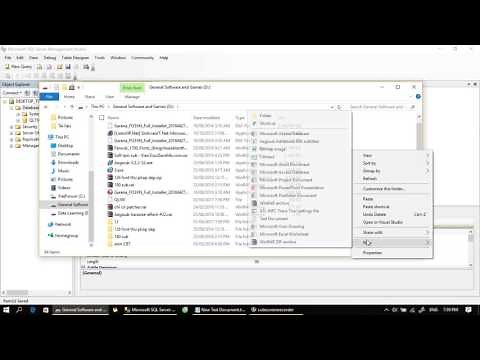 Hướng dẫn backup ra file.mdf trong SQL và mở file.mdf vào database.