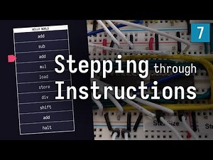 Stepping through Instructions – Superscalar 8-Bit CPU #7