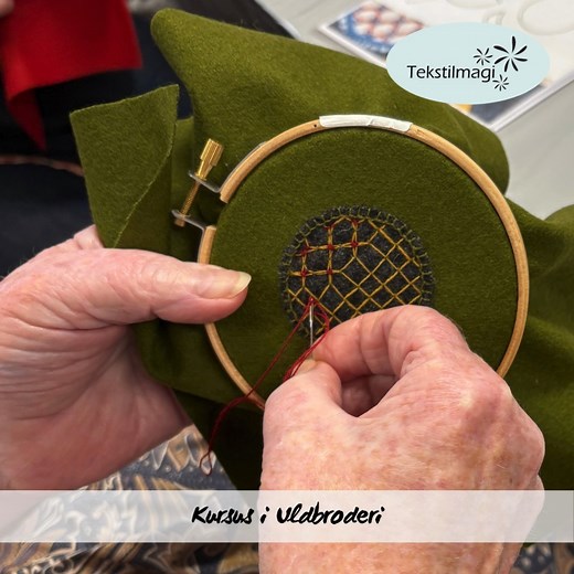 37 reactions | Der har netop været kursus i uldbroderi her hos...
