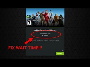 Nvidia GeForce Now (How to FIX estimated waiting time on free plan)!!!