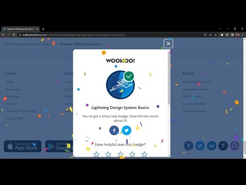 Salesforce Trailhead - Explore SLDS Resources