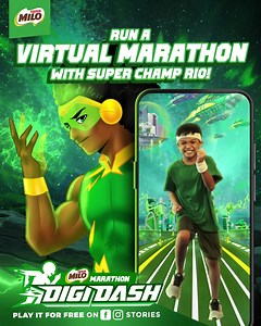 132K views · 719 reactions | Are you ready to outrun MILO® Super Champ Rio? Get that MILO® nutritious energy going and play the NEW MILO® Marathon Digi Dash Game. Play it for free for a chance to win exciting prizes from MILO®! ⚡ Step 1: Play the MILO® Marathon DIGI DASH! Step 2: Post your dash on your feed using #MILODigiDash Step 3: Get a chance to win prizes! See website for full details: www/milo.com.ph/digi-dash | MILO® Philippines | Facebook