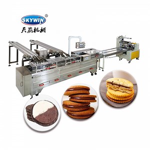 [Hot Item] Full Automatic Sandwich Biscuit Cookie Machine Sandwich Biscuit Production Line