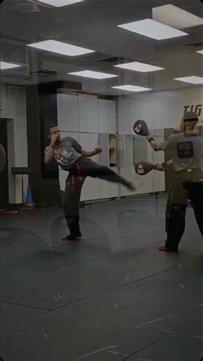 Some Pad Work 😤💪🏾🥋 #velvetwaveshinobi #tigerrock #teakwondo