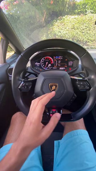 Audi R8 V10 cold start POV and Lamborghini steering wheel controls explained