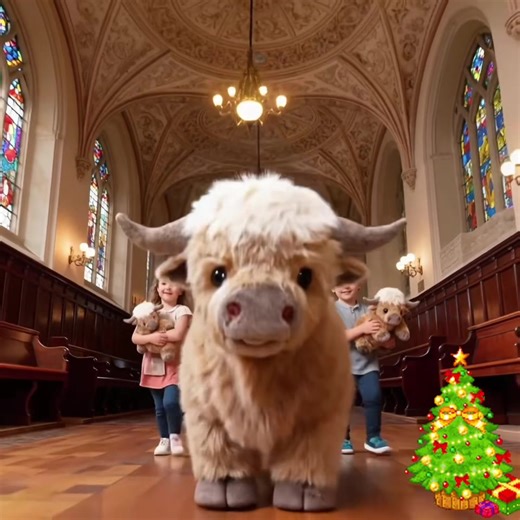Kids All Love This Highland Cow Plush Toy 😊#Highland #highlandcow #petproducts #petlover #cutestchristmas